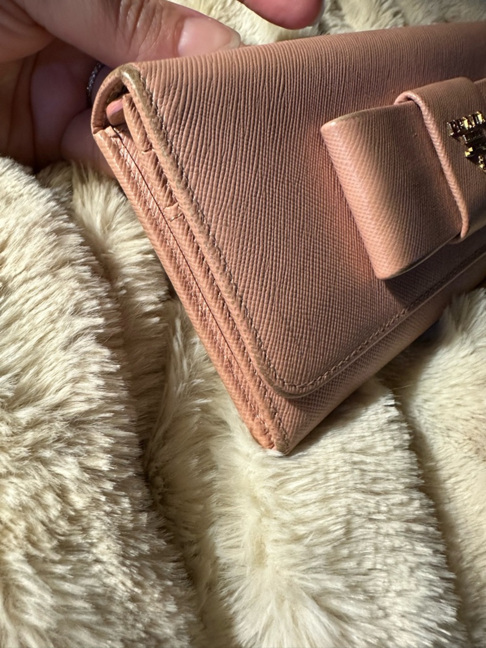 Prada Large Bow Wallet - Picture 7 of 9